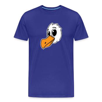 Seagull Bird North Sea - Men's Premium Organic T-Shirt - royal blue - Front - Damien (186cm)