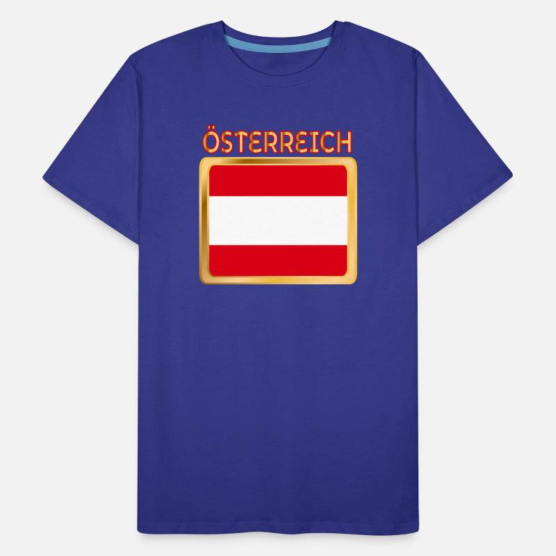 AUSTRIAN FLAG AUSTRIA Men's Premium Organic T-Shirt