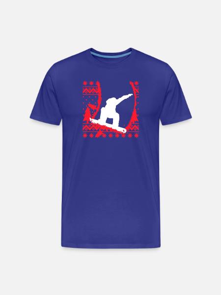 Wintersaison Schifahrer Schifahren Wintersport - Männer Premium Bio T-Shirt - Königsblau