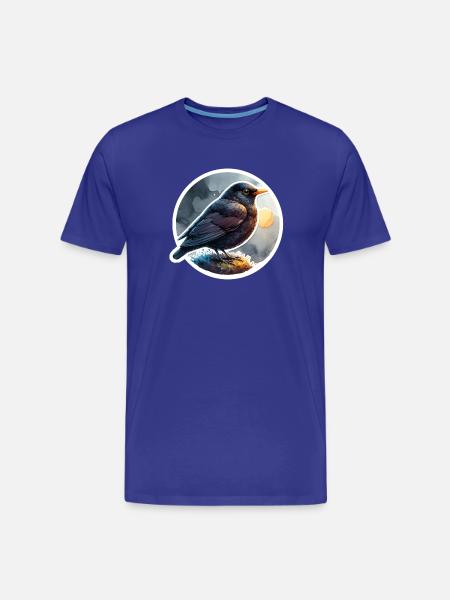 Merle - T-shirt bio Premium Homme - bleu roi