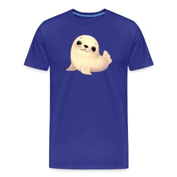 Phoque - T-shirt bio Premium Homme - bleu roi - Devant - Damien (186cm)