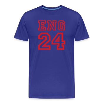 Angleterre - T-shirt bio Premium Homme - bleu roi - Devant - Damien (186cm)