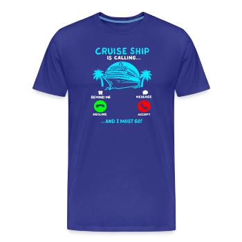 Kreuzfahrt Sommerurlaub - Männer Premium Bio T-Shirt - Königsblau - Vorne - Damien (186cm)