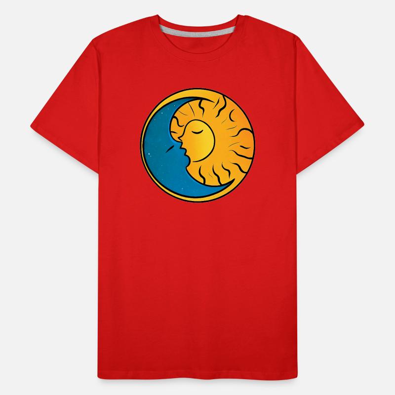 Sonne und Mond Männer Premium Bio T-Shirt