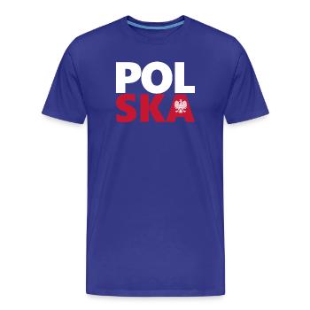 Polen - Männer Premium Bio T-Shirt - Königsblau - Vorne - Damien (186cm)