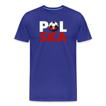 Polish football - Men's Premium Organic T-Shirt - royal blue - Front - Damien (186cm)