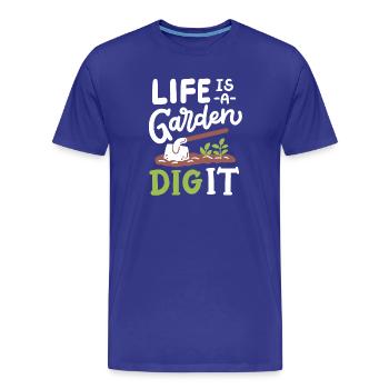 Garten Gartenarbeit - Männer Premium Bio T-Shirt - Königsblau - Vorne - Damien (186cm)