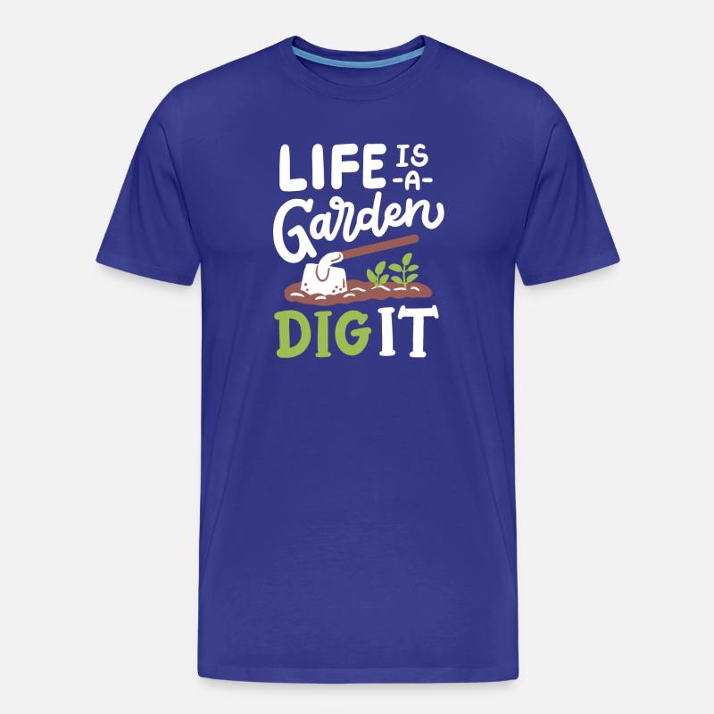 Garten Gartenarbeit - Männer Premium Bio T-Shirt - Königsblau