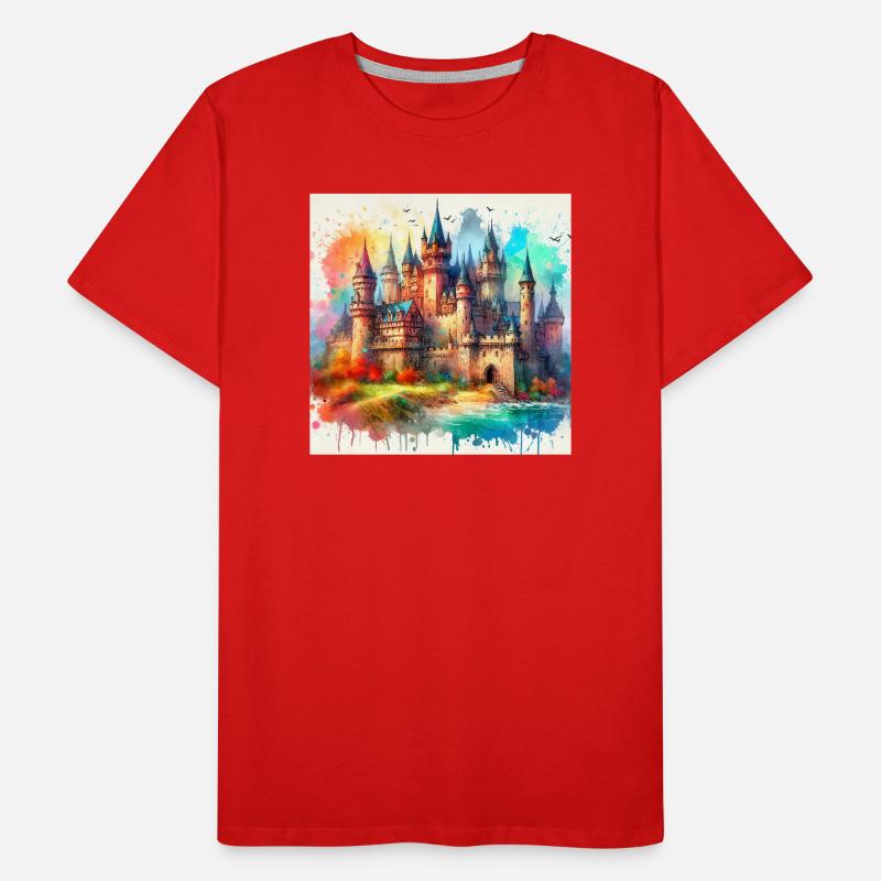 Medieval castle Men's Premium Organic T-Shirt