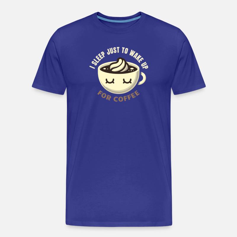 Kaffeesüchtige - Männer Premium Bio T-Shirt - Königsblau