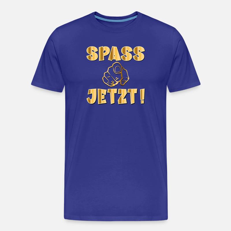 SPAß SPASS JETZT - Männer Premium Bio T-Shirt - Königsblau