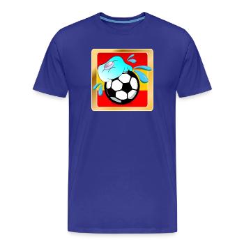 SOMMER SPANIEN FUßBALL - HITZE - Männer Premium Bio T-Shirt - Königsblau - Vorne - Damien (186cm)