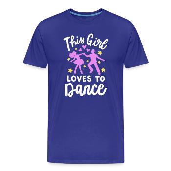 Tanzen Tanzpaar - Männer Premium Bio T-Shirt - Königsblau - Vorne - Damien (186cm)
