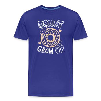 Donut Donut-Wortspiel - Männer Premium Bio T-Shirt - Königsblau - Vorne - Damien (186cm)