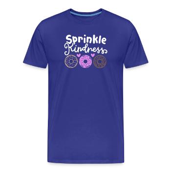 Donut gegen Mobbing - Männer Premium Bio T-Shirt - Königsblau - Vorne - Damien (186cm)