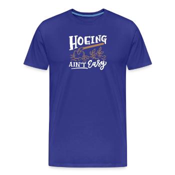 Hacken Gartenarbeit - Männer Premium Bio T-Shirt - Königsblau - Vorne - Damien (186cm)