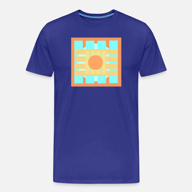  Farbenspiele Muster Design - Männer Premium Bio T-Shirt - Königsblau