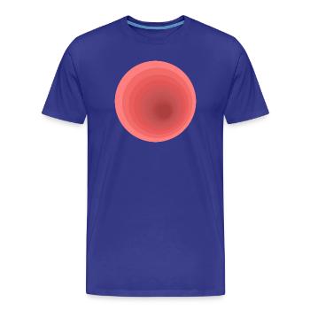Abstract gradient design - Men's Premium Organic T-Shirt - royal blue - Front - Damien (186cm)
