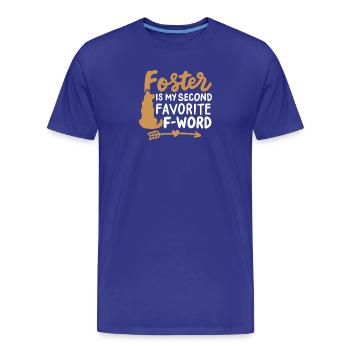 Pflegeeltern Rettungshund Mama Papa - Männer Premium Bio T-Shirt - Königsblau - Vorne - Damien (186cm)