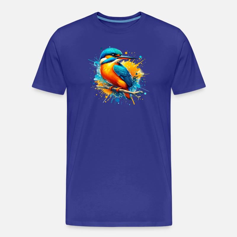 Eisvogel - Männer Premium Bio T-Shirt - Königsblau