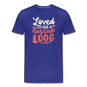 Pflegehund Pfegestelle - Männer Premium Bio T-Shirt - Königsblau - Vorne - Damien (186cm)