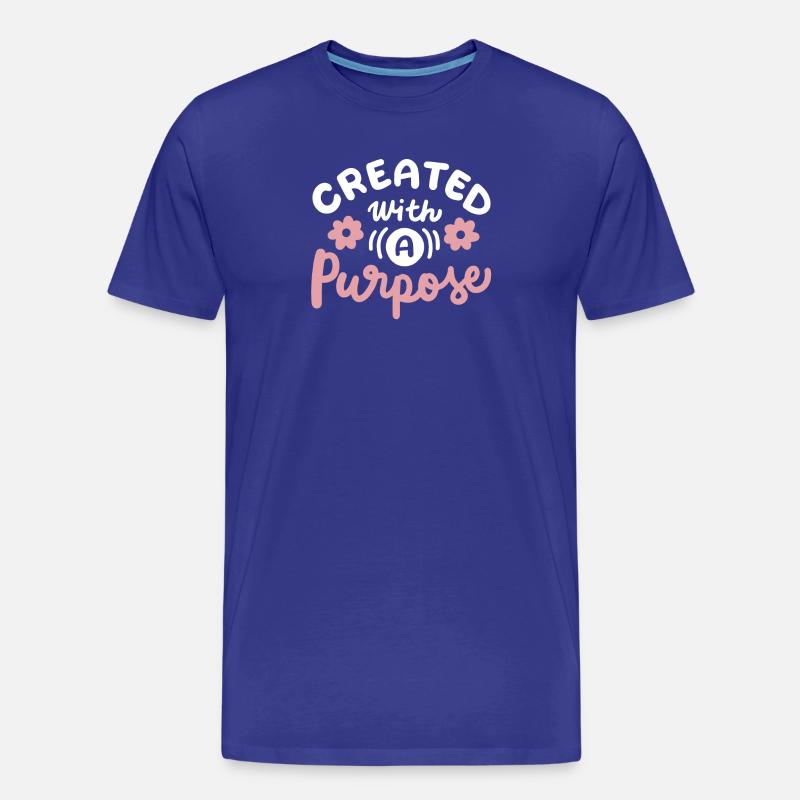 Christlicher Glaube Bibel Zitat - Männer Premium Bio T-Shirt - Königsblau