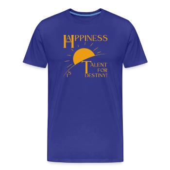 Bonheur - T-shirt bio Premium Homme - bleu roi - Devant - Damien (186cm)