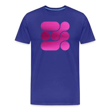 OCHOOO - ROSA - Männer Premium Bio T-Shirt - Königsblau - Vorne - Damien (186cm)