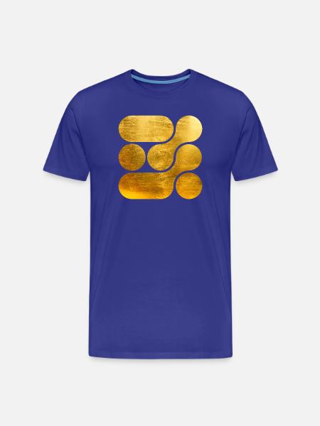 OCHOOO - GOLD - Men's Premium Organic T-Shirt - royal blue
