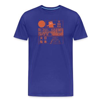 Visit Osaka Castle - Männer Premium Bio T-Shirt - Königsblau - Vorne - Damien (186cm)