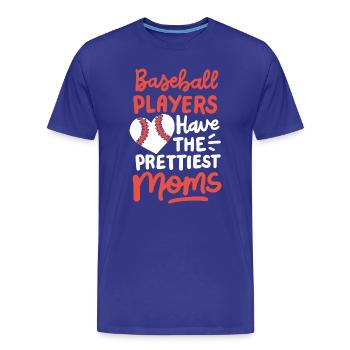 Baseball-Mama Baseball-Spieler - Männer Premium Bio T-Shirt - Königsblau - Vorne - Damien (186cm)