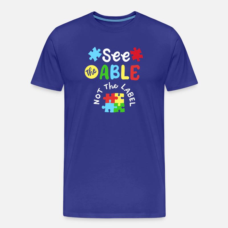Autismus Bewusstsein SPED Lehrer - Männer Premium Bio T-Shirt - Königsblau