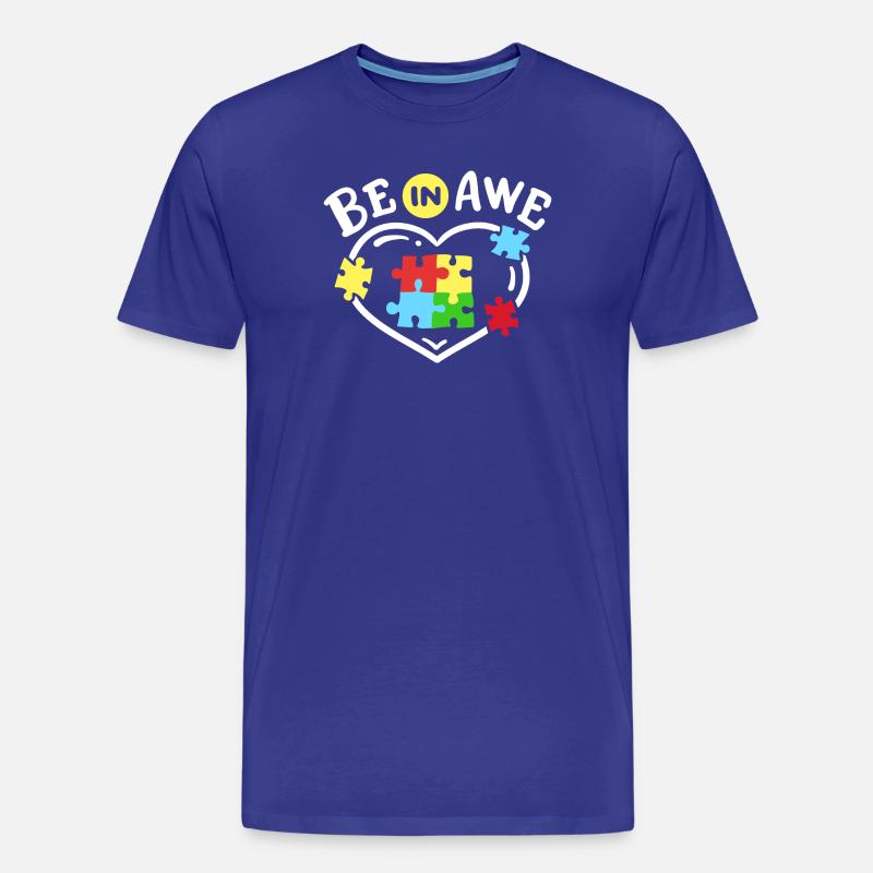 Autismus Bewusstsein - Männer Premium Bio T-Shirt - Königsblau