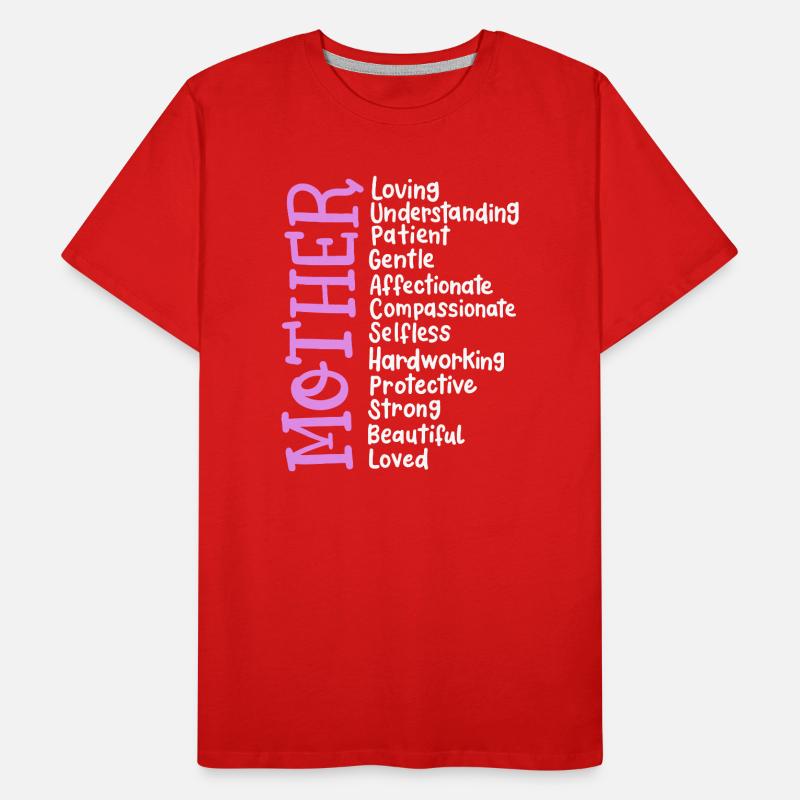 Mutter Muttertag Männer Premium Bio T-Shirt