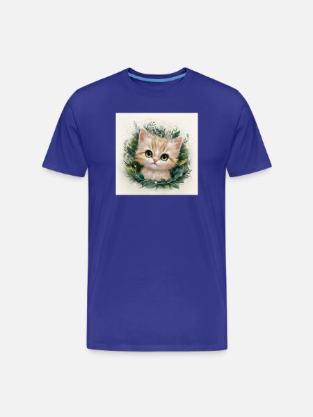 kitty - Men's Premium Organic T-Shirt - royal blue