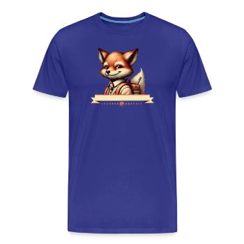 Starting school in style: Fuchs for school beginners - Men's Premium Organic T-Shirt - royal blue - Front - Damien (186cm)