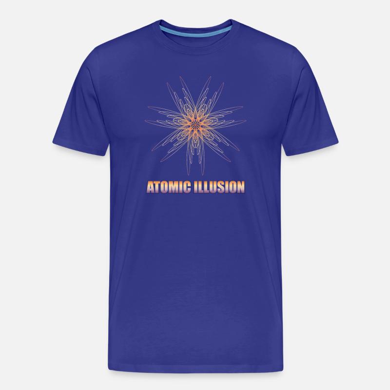 geometrical form ATOMIC ILLUSION - Männer Premium Bio T-Shirt - Königsblau