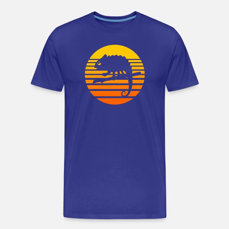 Chamaeleon tier - Männer Premium Bio T-Shirt - Königsblau