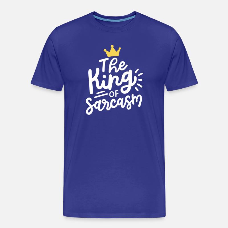 Sarkasmus sarkastisch - Männer Premium Bio T-Shirt - Königsblau