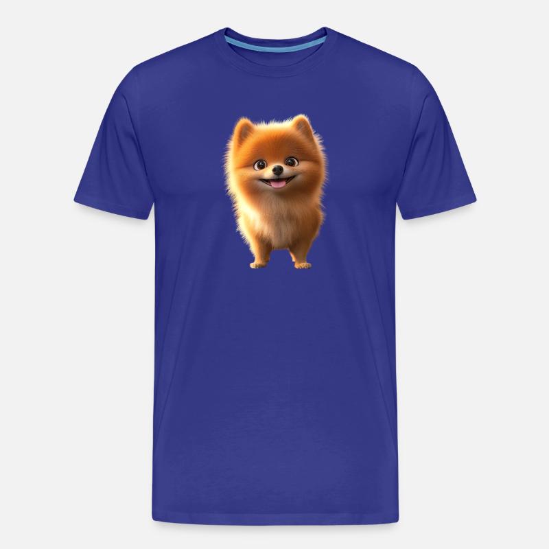 Zwergspitz Pommeraner Pom Süßer Deutscher Spitz - Männer Premium Bio T-Shirt - Königsblau