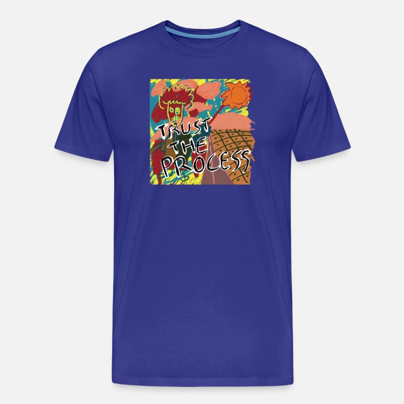 Trust the process - Männer Premium Bio T-Shirt - Königsblau