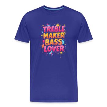 FABRICANT D’AIGUS, AMATEUR DE BASSES, MUSIQUE - T-shirt bio Premium Homme - bleu roi - Devant - Damien (186cm)