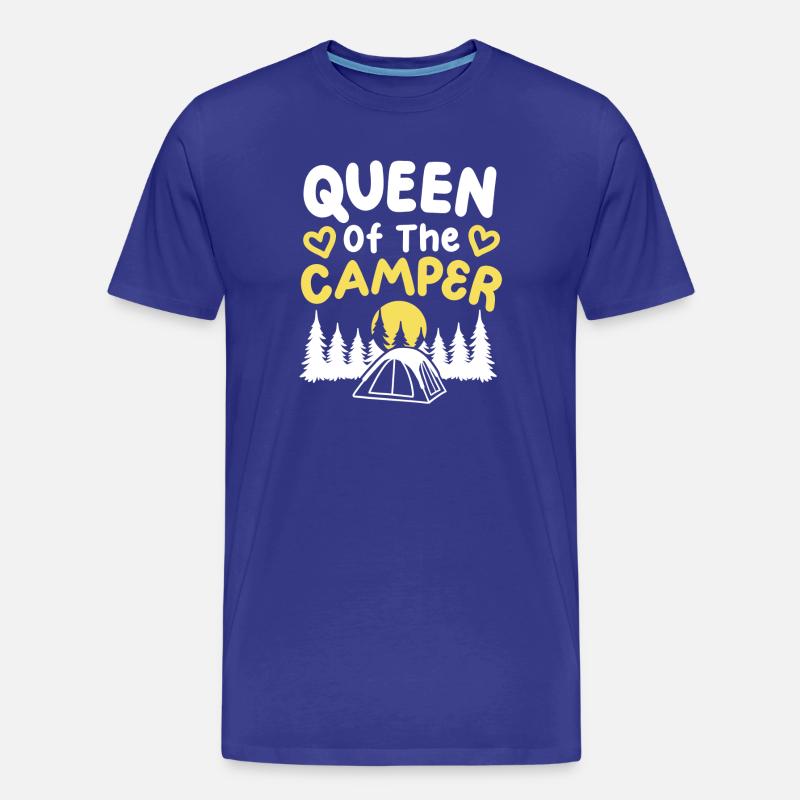 Camping Camper Queen - Männer Premium Bio T-Shirt - Königsblau