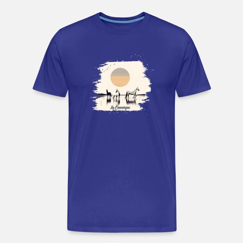 Die Camargue - Männer Premium Bio T-Shirt - Königsblau