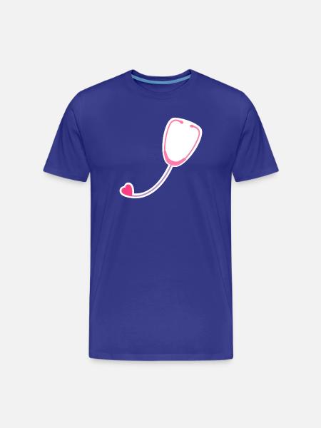 Coloured stethoscope - Men's Premium Organic T-Shirt - royal blue
