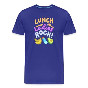 Mittagessen Damen Schule - Männer Premium Bio T-Shirt - Königsblau - Vorne - Damien (186cm)