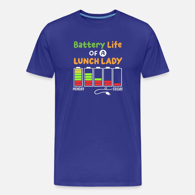 Mitarbeiterin der Schulcafeteria - Männer Premium Bio T-Shirt - Königsblau