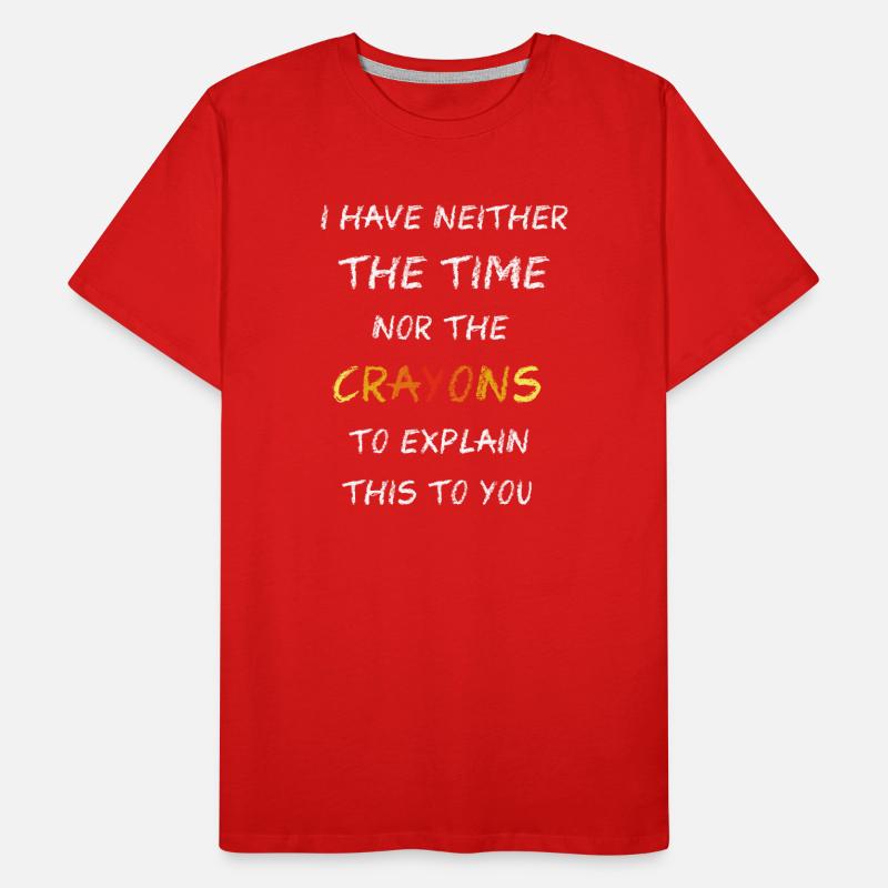 Pas les crayons de couleur T-shirt bio Premium Homme