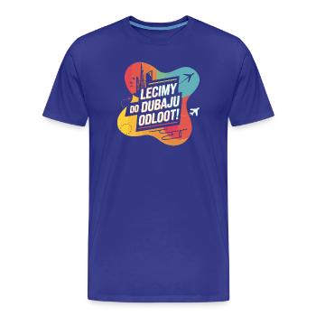S’envoler pour Dubaï avec DJ Akun - T-shirt bio Premium Homme - bleu roi - Devant - Damien (186cm)