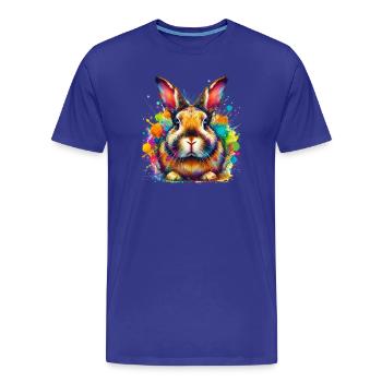 Kaninchen - Männer Premium Bio T-Shirt - Königsblau - Vorne - Damien (186cm)